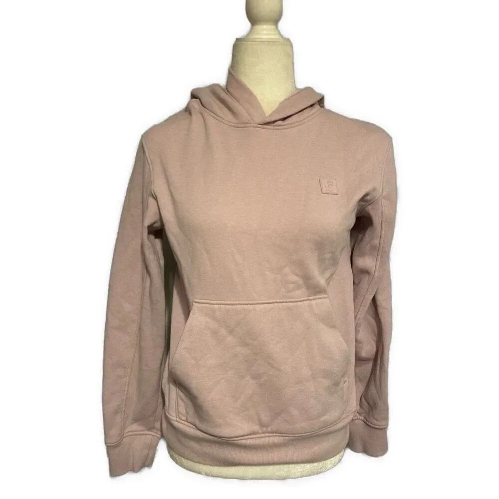 h&m womens solid light pink magenta hoodie Sweatshirt Xs